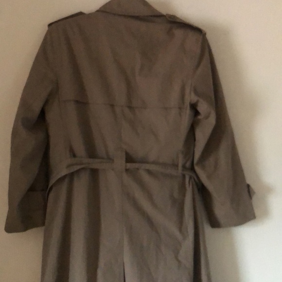 Woman’s fall VTG Y2k retro tan Misty Harbor trench fur Lined long coat - Picture 1 of 15